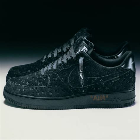 air force 1 louis vuitton black|black Louis Vuitton af1.